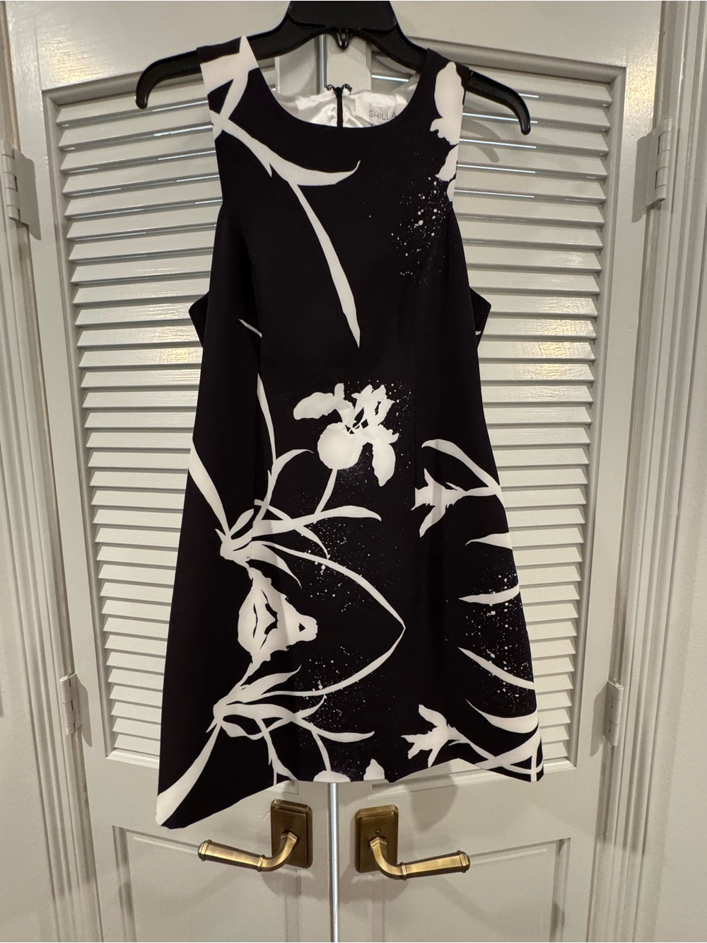 Shilla Black Dress & White Dress with Satin Lining